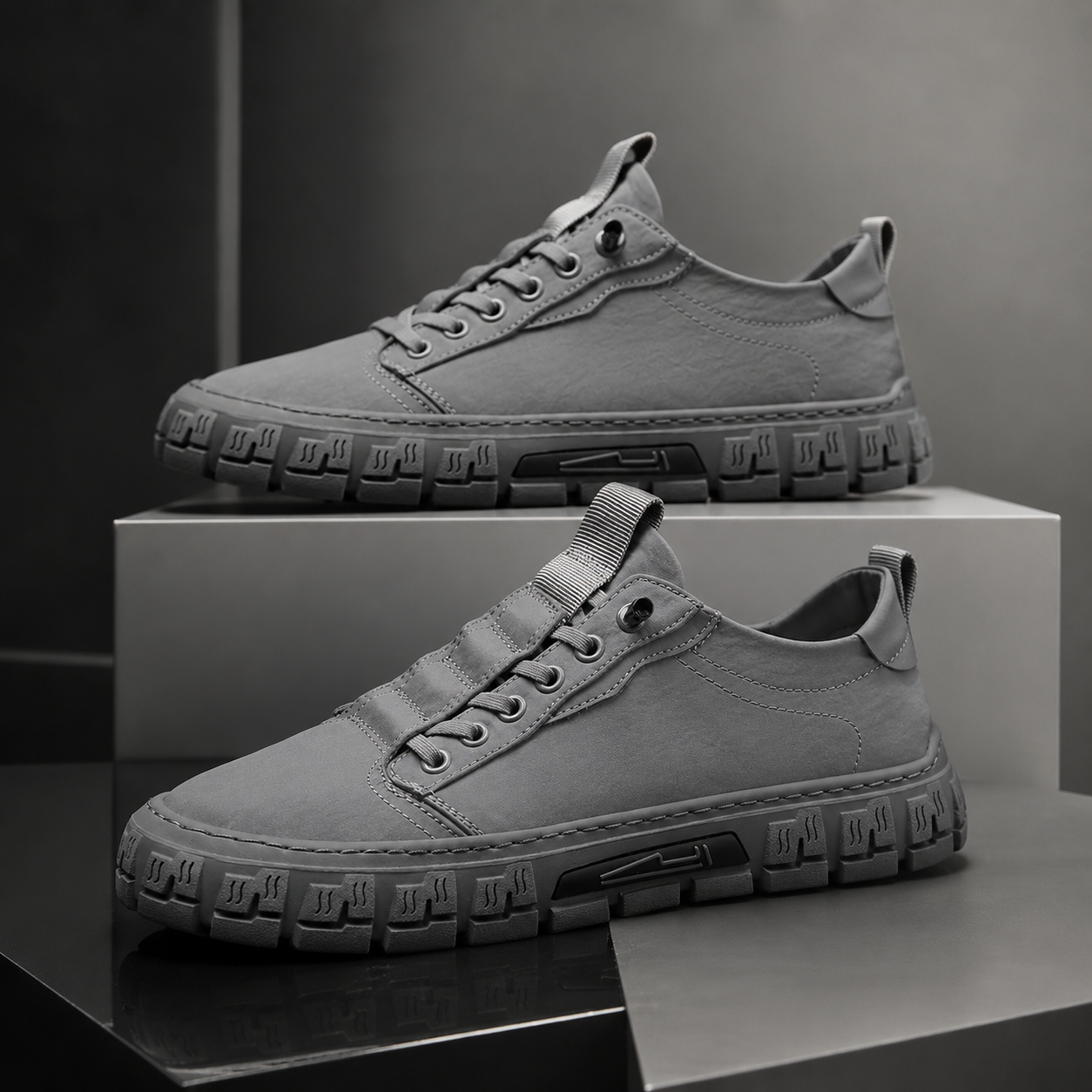 Marc Canvas Lace-Up Sneakers