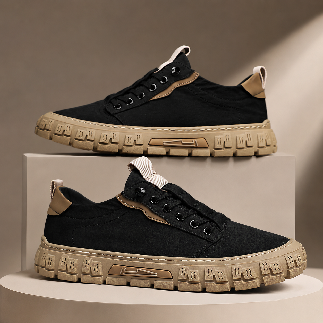 Marc Canvas Lace-Up Sneakers