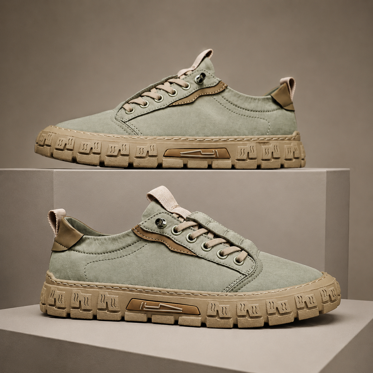 Marc Canvas Lace-Up Sneakers