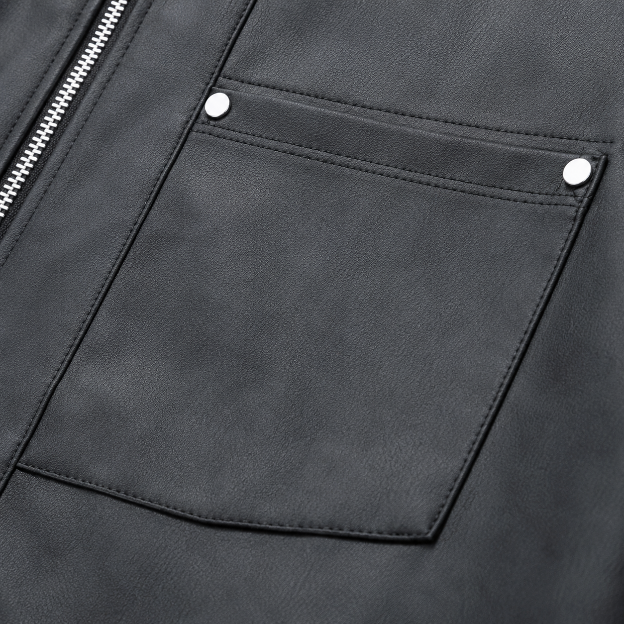 Marcello Men's Vegan Leather Bomber Jacket