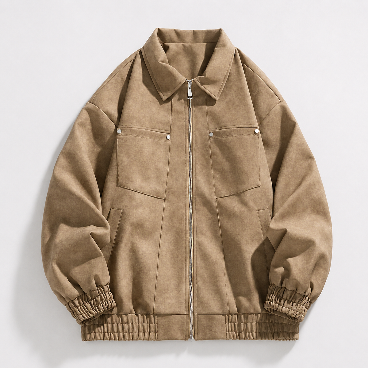 Marcello Men's Vegan Leather Bomber Jacket