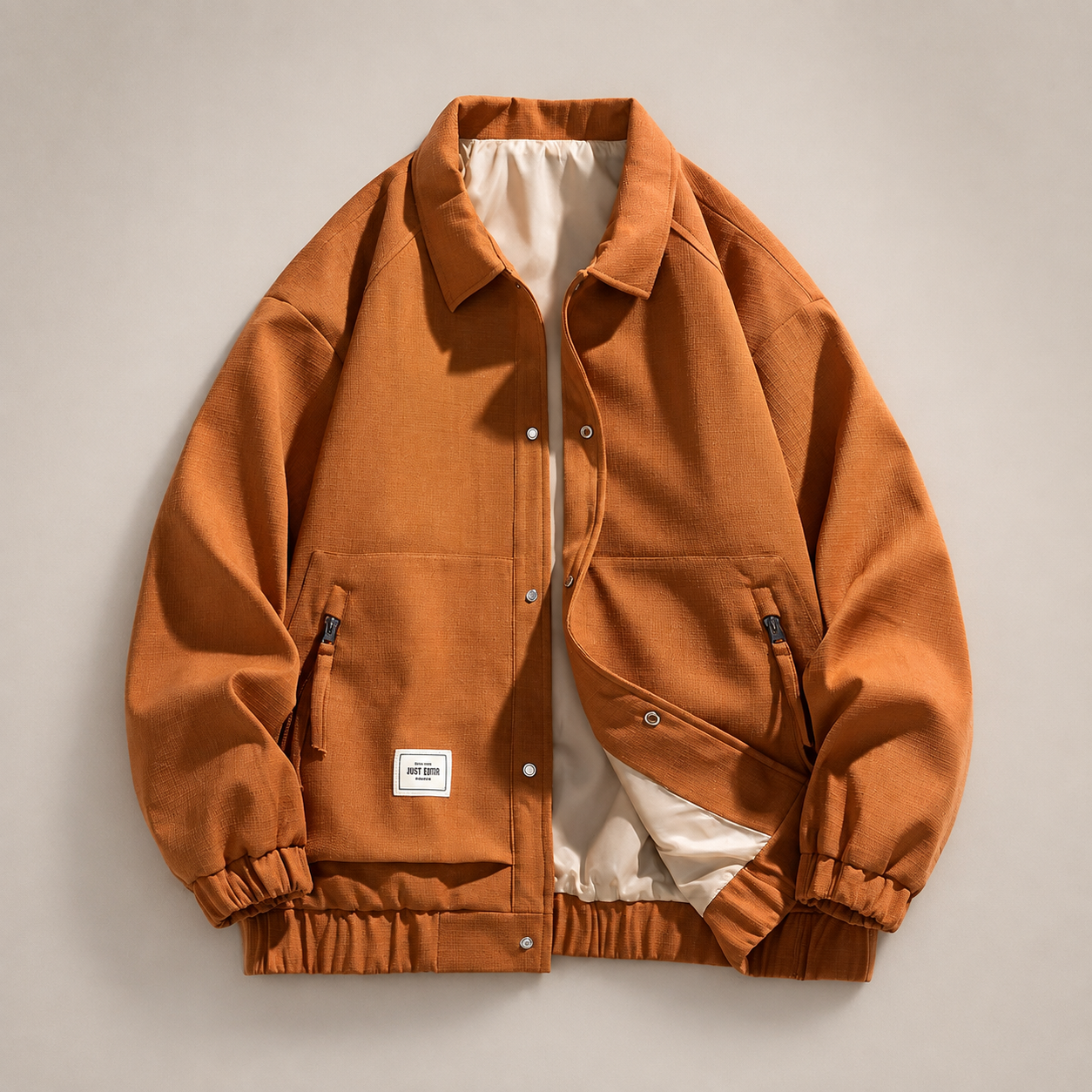 Marco Relaxed Fit Turn-Down Collar Jacket