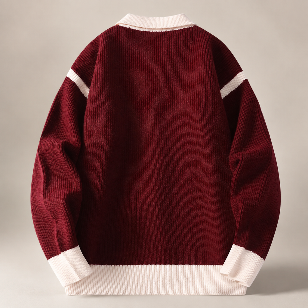 Marco Men’s Contrast Trim Knit Cardigan