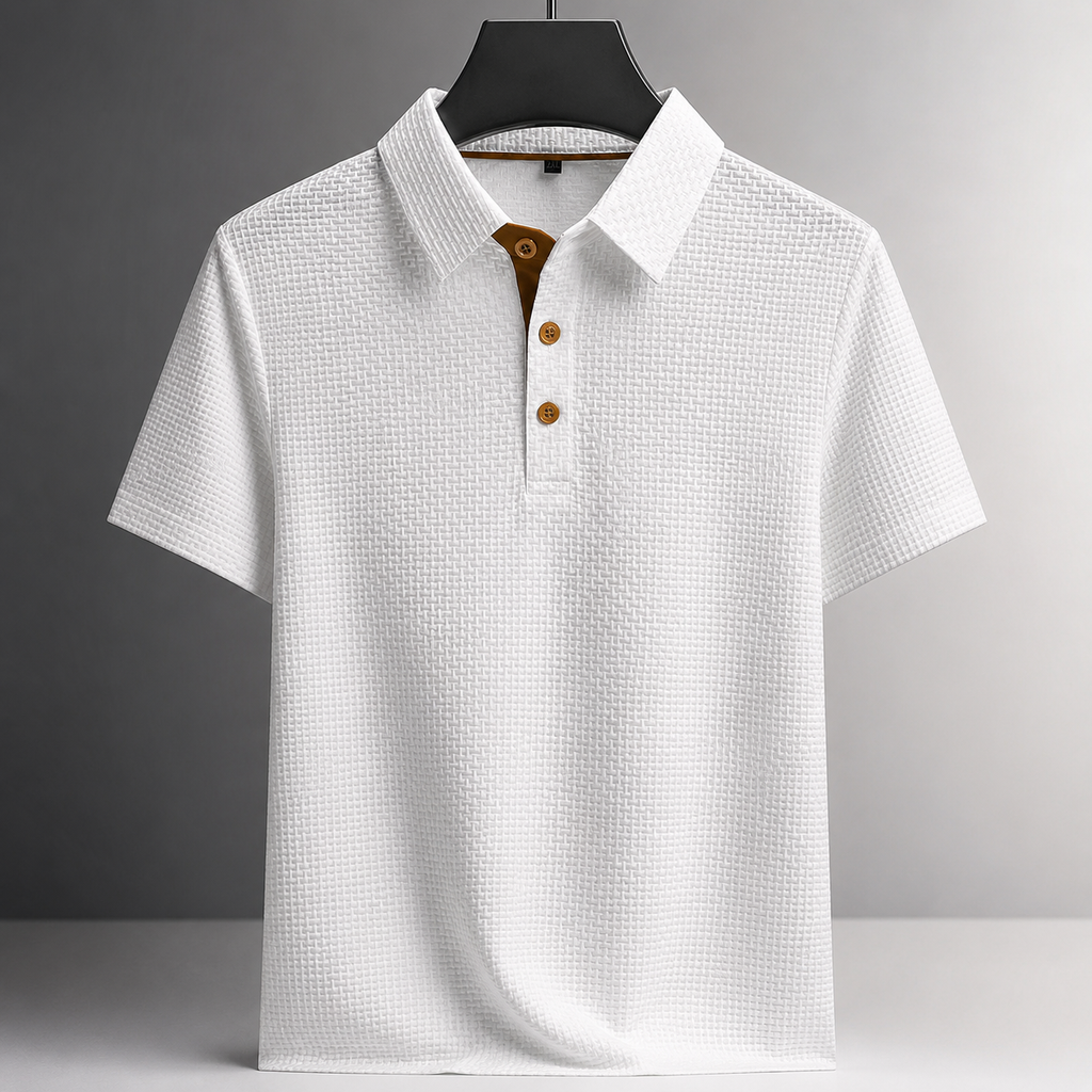 Marcus Textured Men’s Polo Shirt