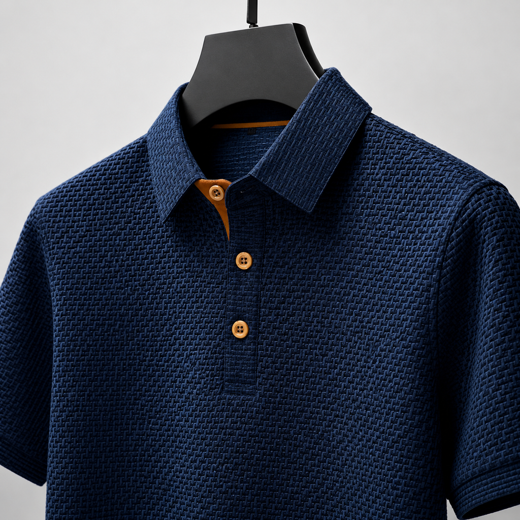 Marcus Textured Men’s Polo Shirt