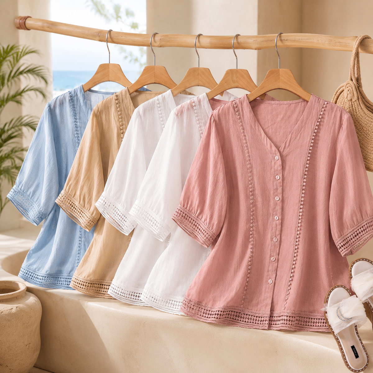 Marissa Button-Down Shirt with Long Sleeves
