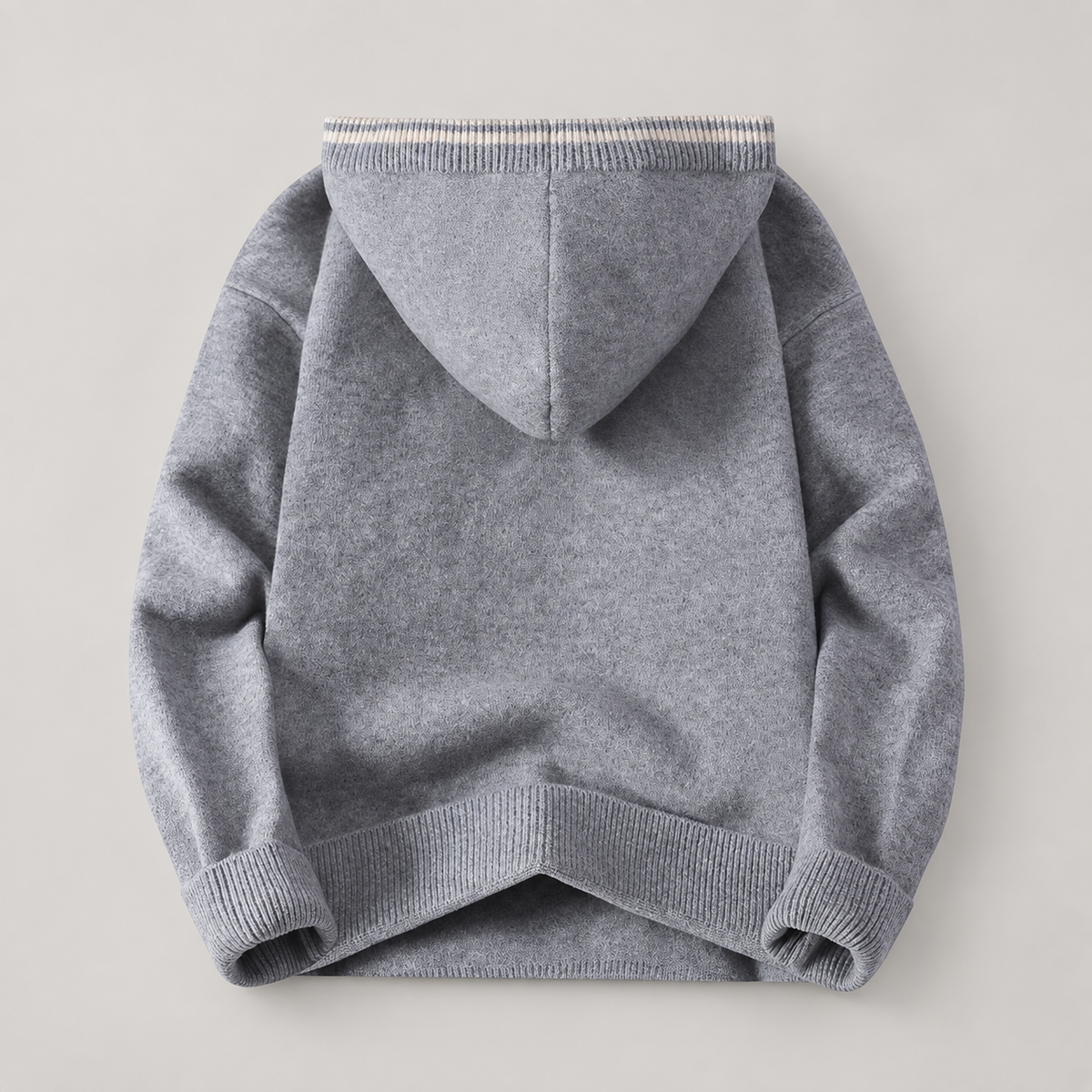 Mason Men’s Hooded Quarter-Zip Knit Sweater