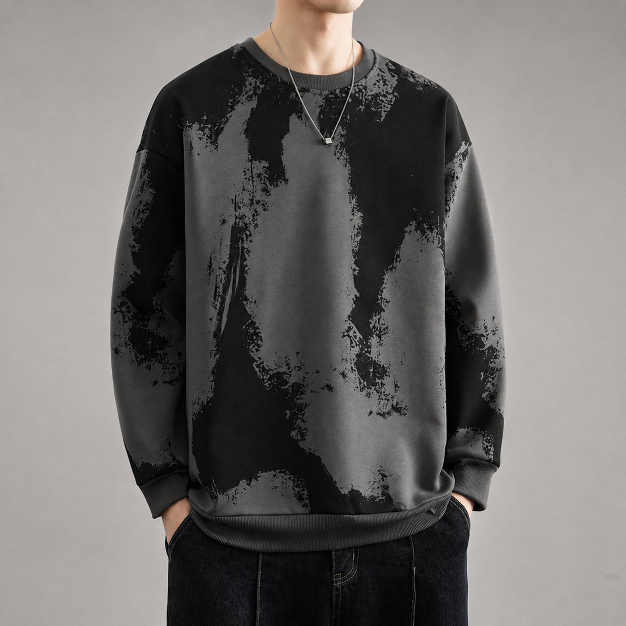 Mason Men's Abstract Crewneck Sweatshirt