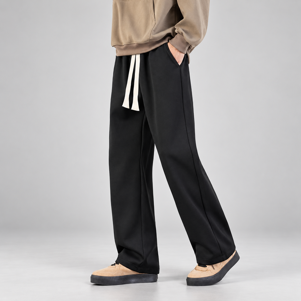 Marco Men’s Wide-Leg Drawstring Sweatpants with Side Pockets
