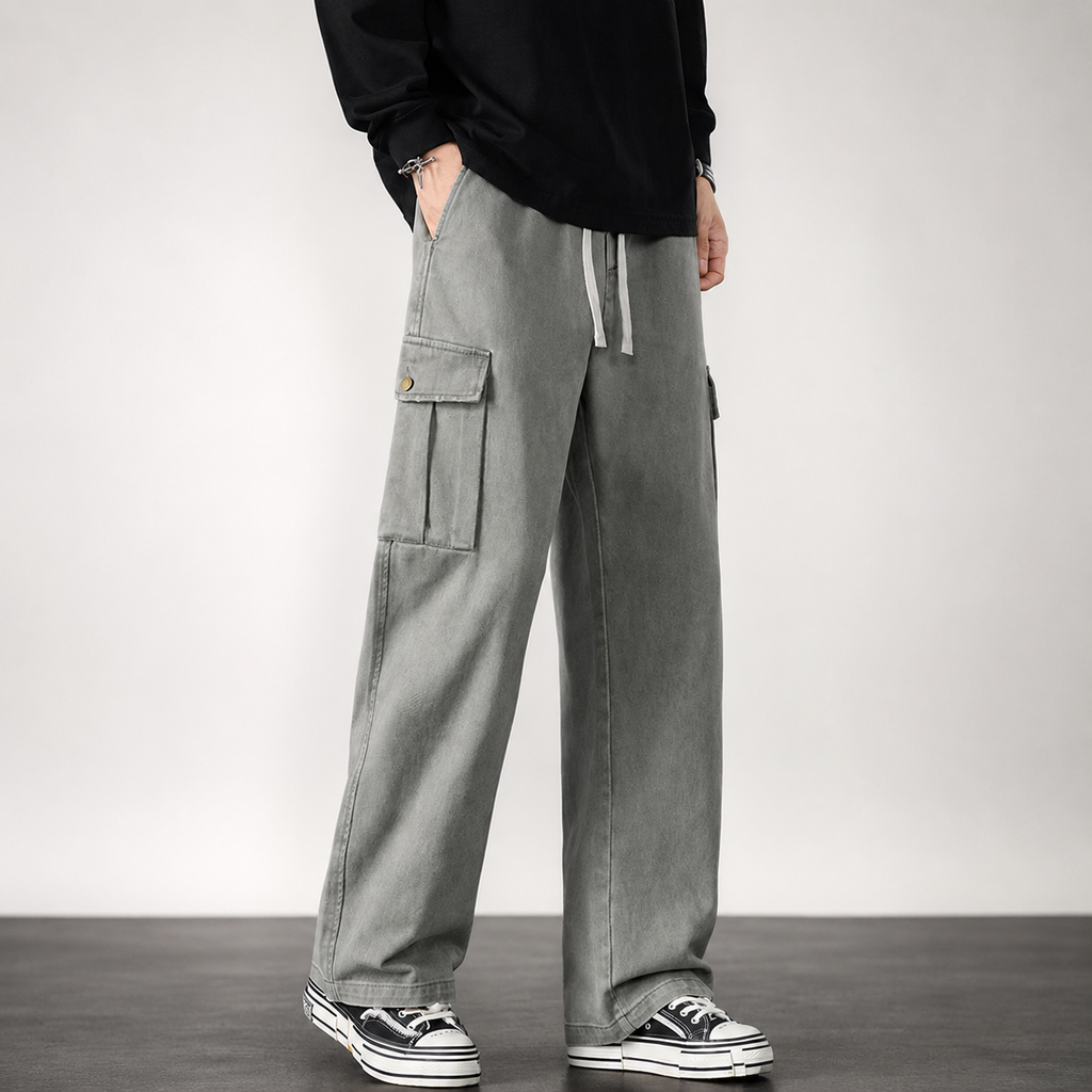 Matteo Men’s Wide-Leg Cargo Pants