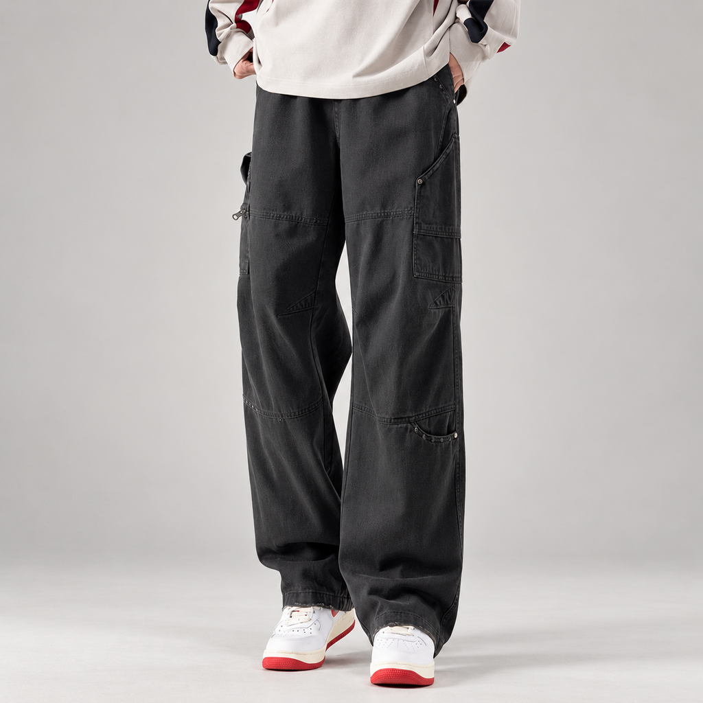 Matteo Wide-Leg Utility Cargo Pants