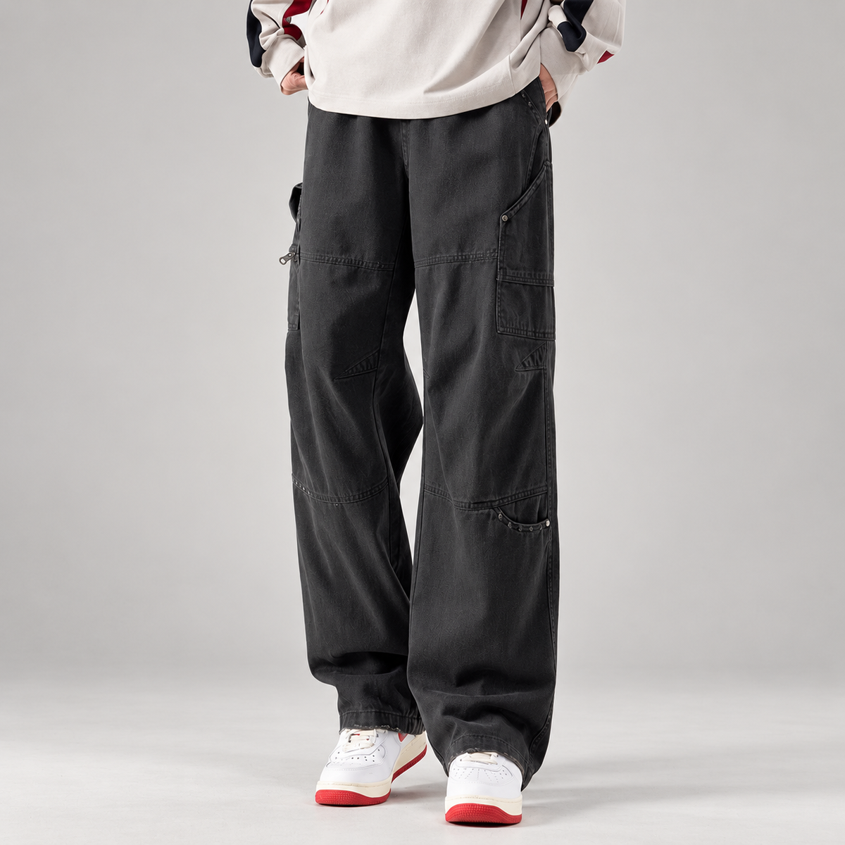 Matteo Wide-Leg Utility Cargo Pants