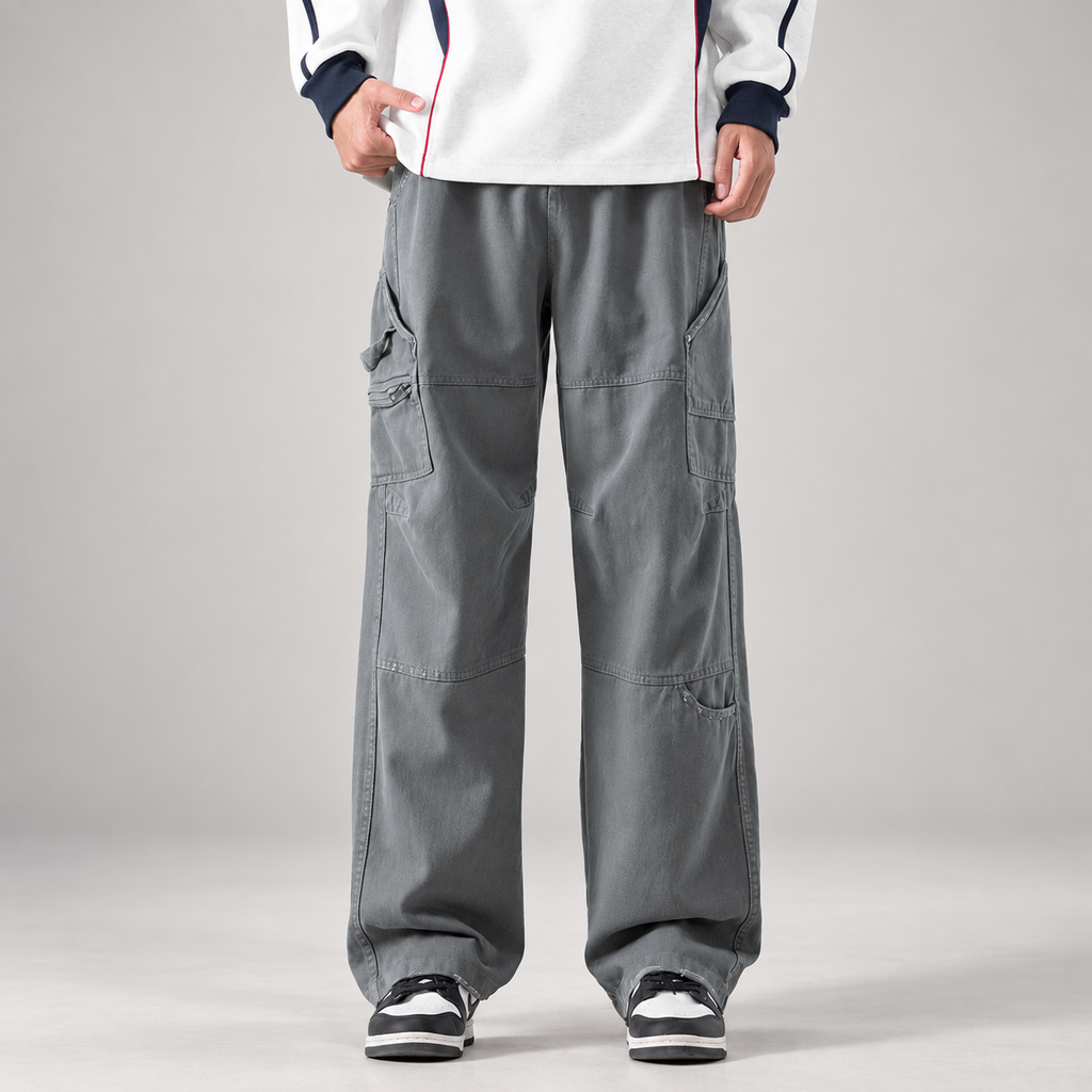 Matteo Wide-Leg Utility Cargo Pants