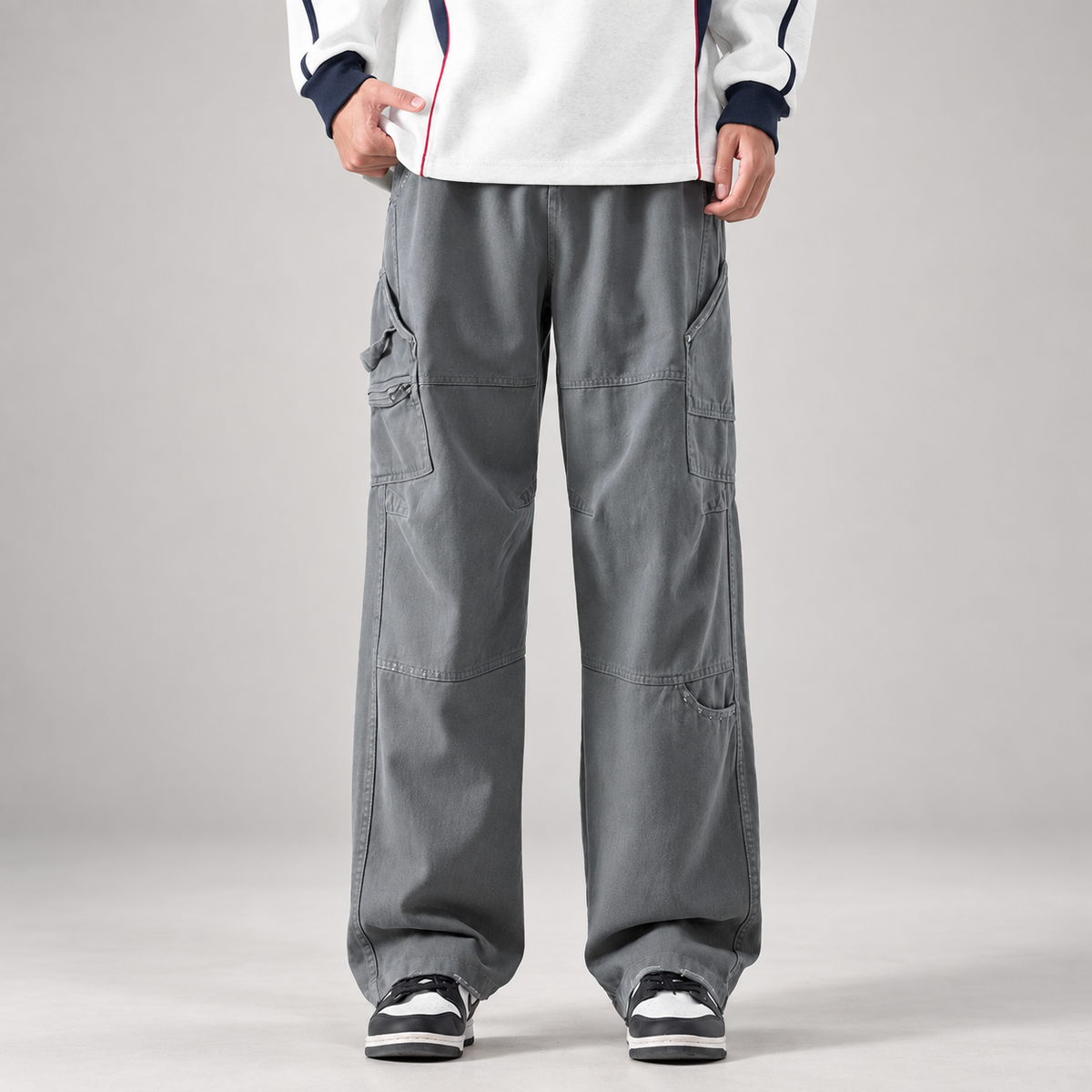 Matteo Wide-Leg Utility Cargo Pants