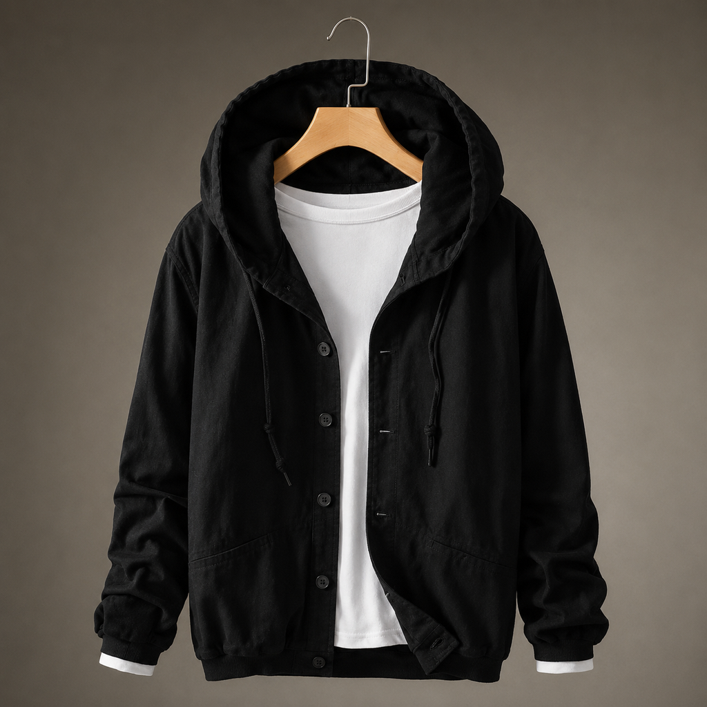 Matteo Men's Linen Cotton Hoodie – Lightweight Pullover Shirt