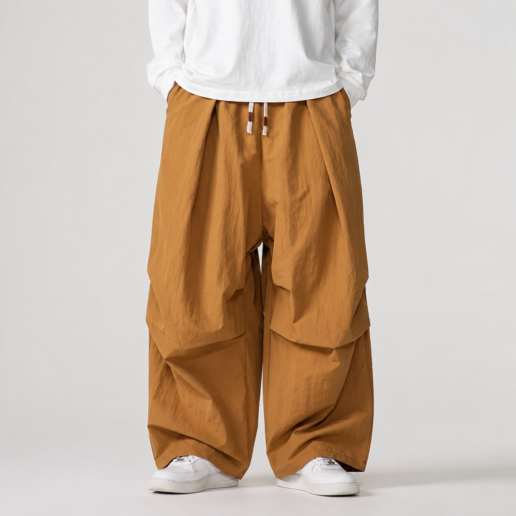 Winston Bamboo Cargo Pants – Wide Leg Paratrooper Utility Trousers