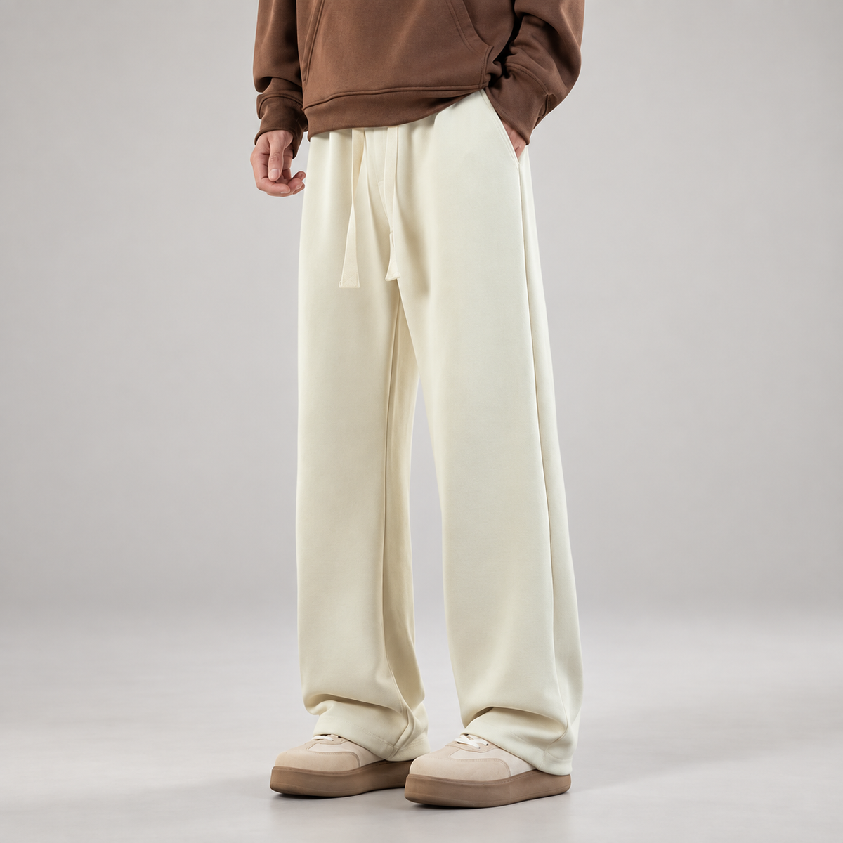 Marco Men’s Wide-Leg Drawstring Sweatpants with Side Pockets