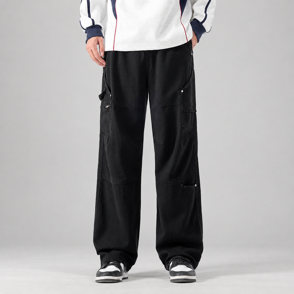 Matteo Wide-Leg Utility Cargo Pants