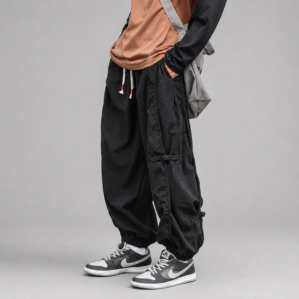 Matteo Men’s Textured Relaxed Jogger Pants