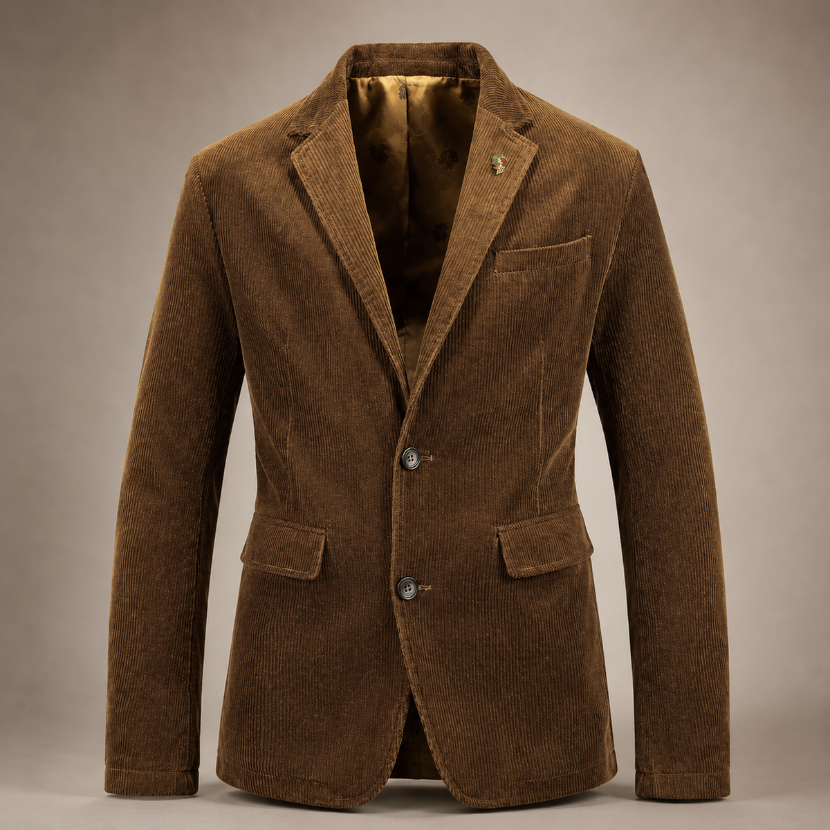Matteo Men's Cotton Corduroy Blazer – Two-Button Jacket