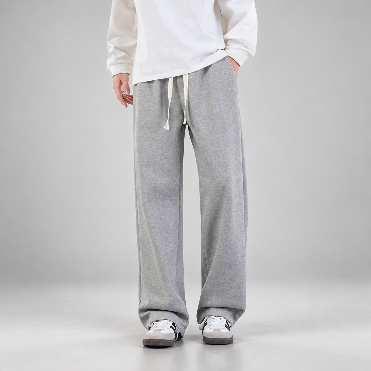 Marco Men’s Wide-Leg Drawstring Sweatpants with Side Pockets