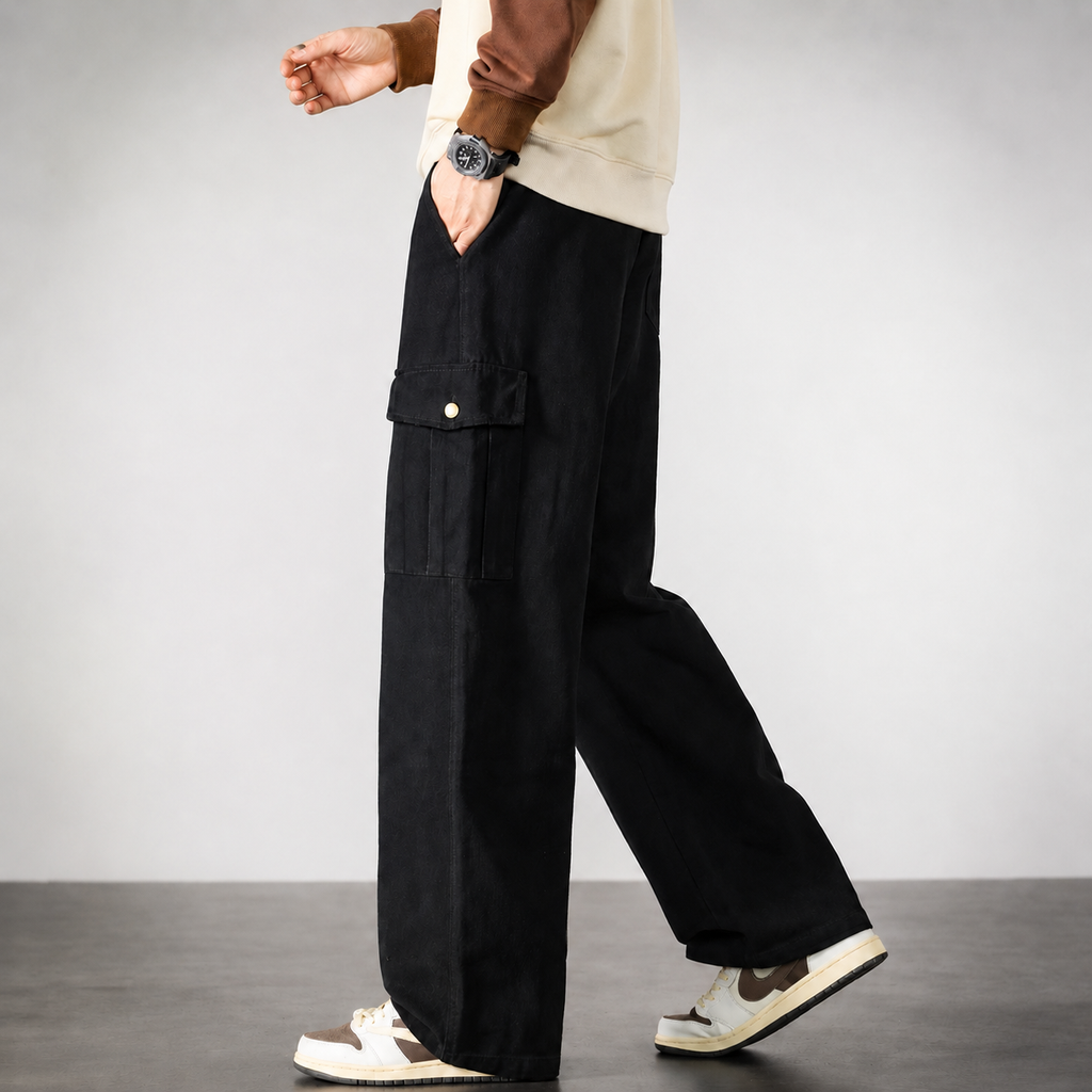 Matteo Men’s Wide-Leg Cargo Pants