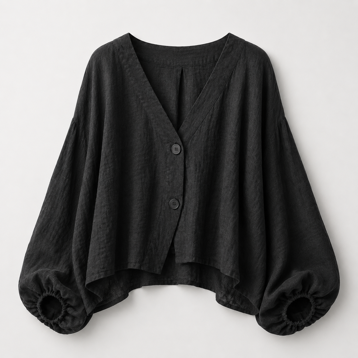 Megan Women’s Button-Front Batwing Blouse