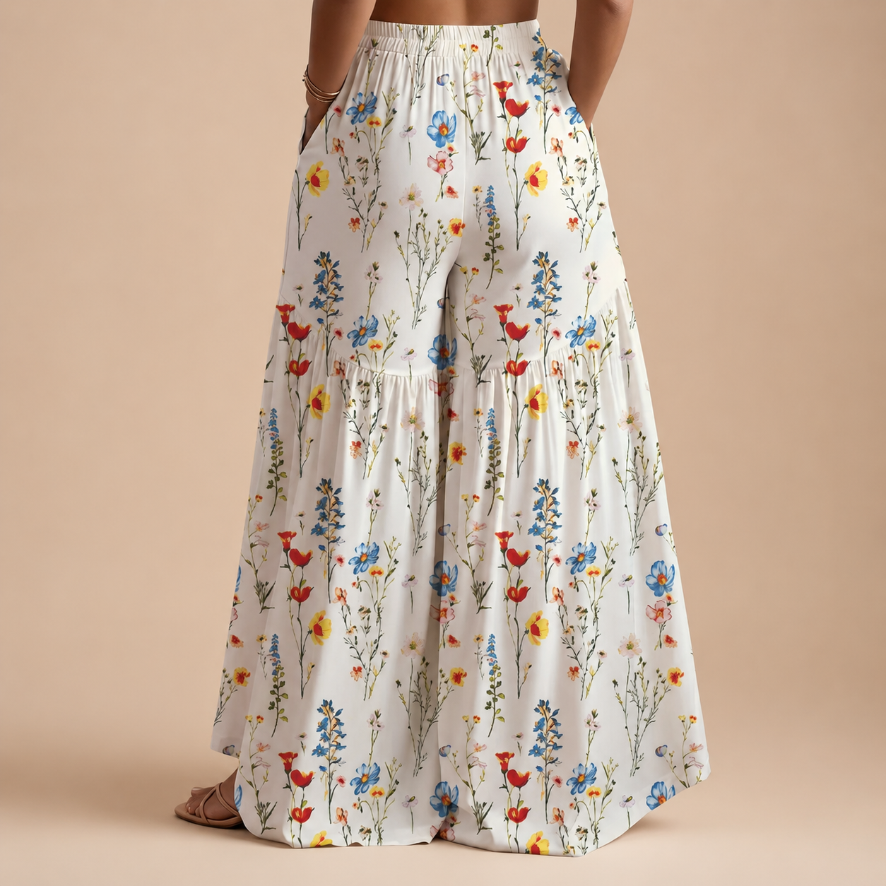 Megan Women’s High Waisted Wide-Leg Pants
