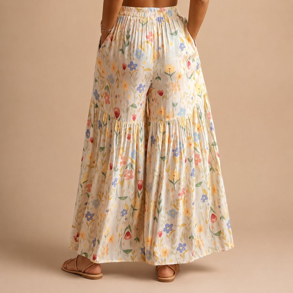 Megan Women’s High Waisted Wide-Leg Pants