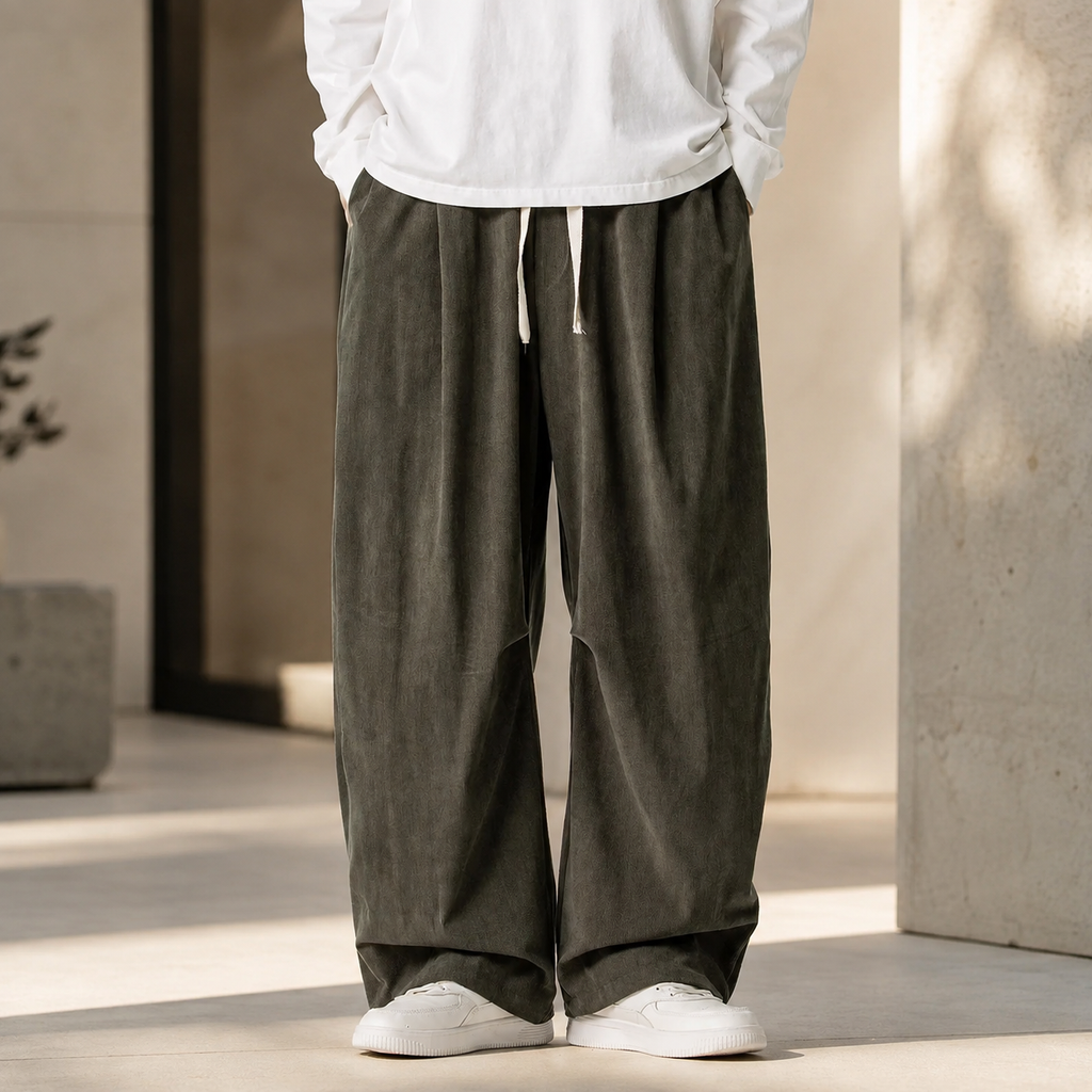 Mercer Corduroy Drawstring Trousers