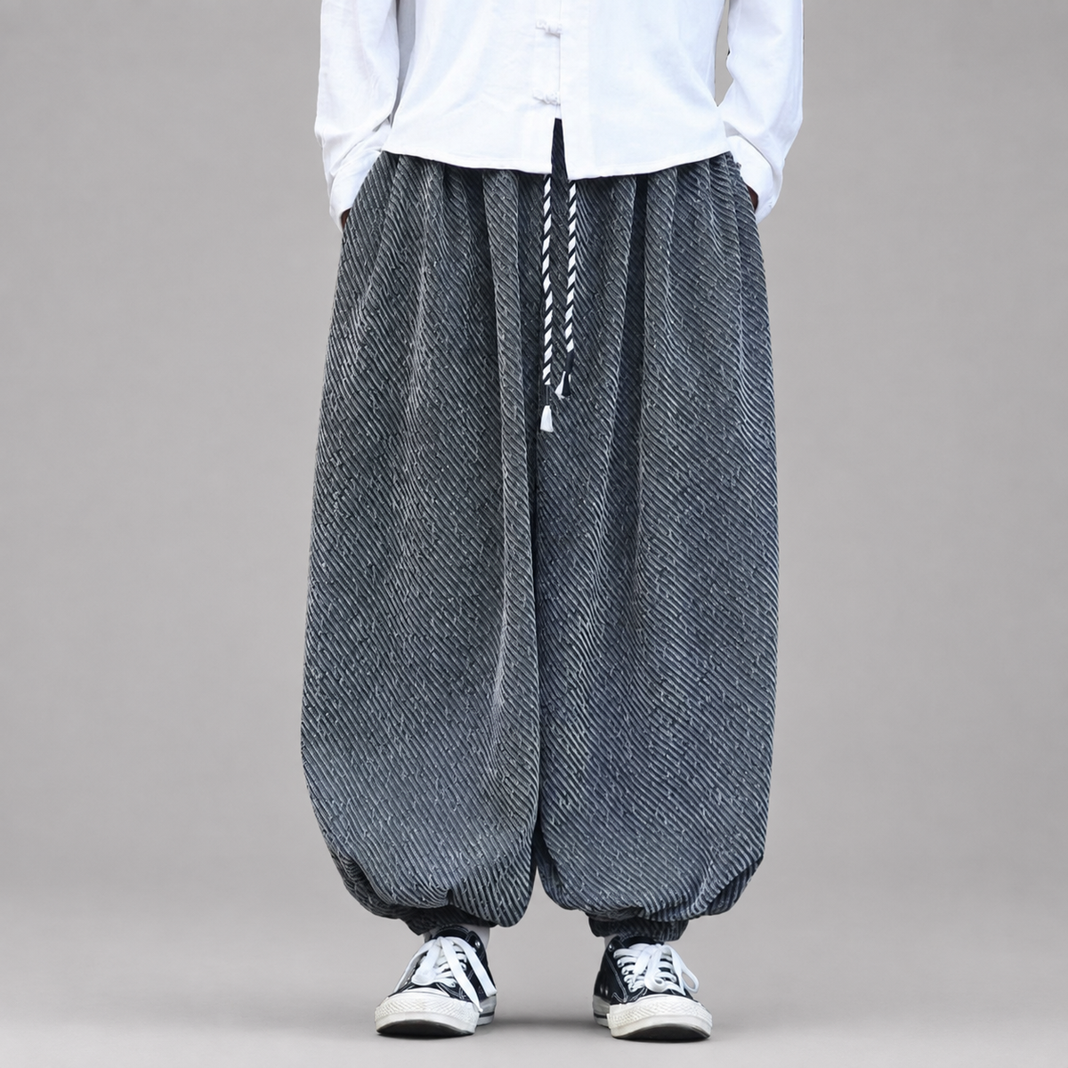 Miles Men’s Textured Balloon Harem Pants