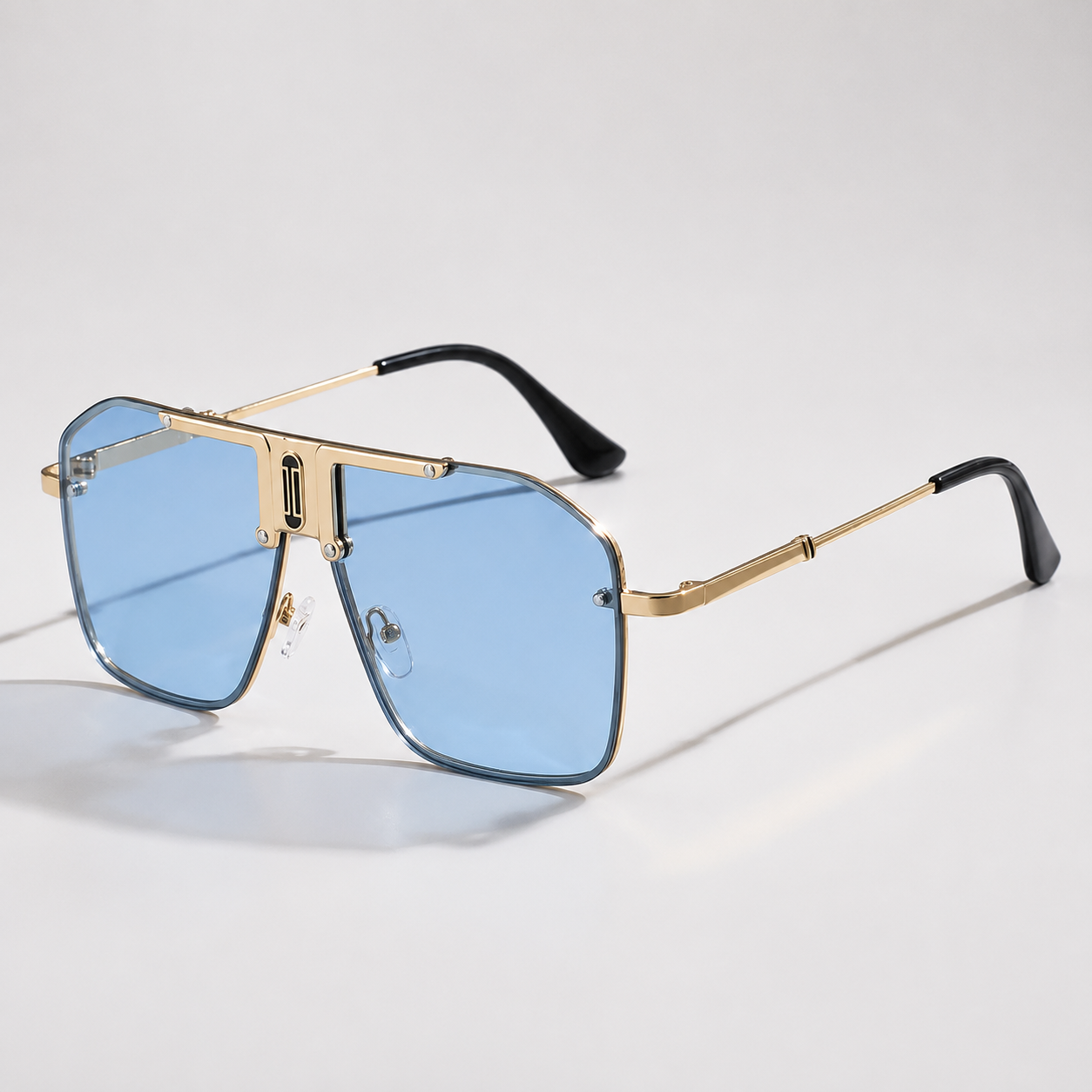 Miles Men’s Frameless UV400 Shield Sunglasses