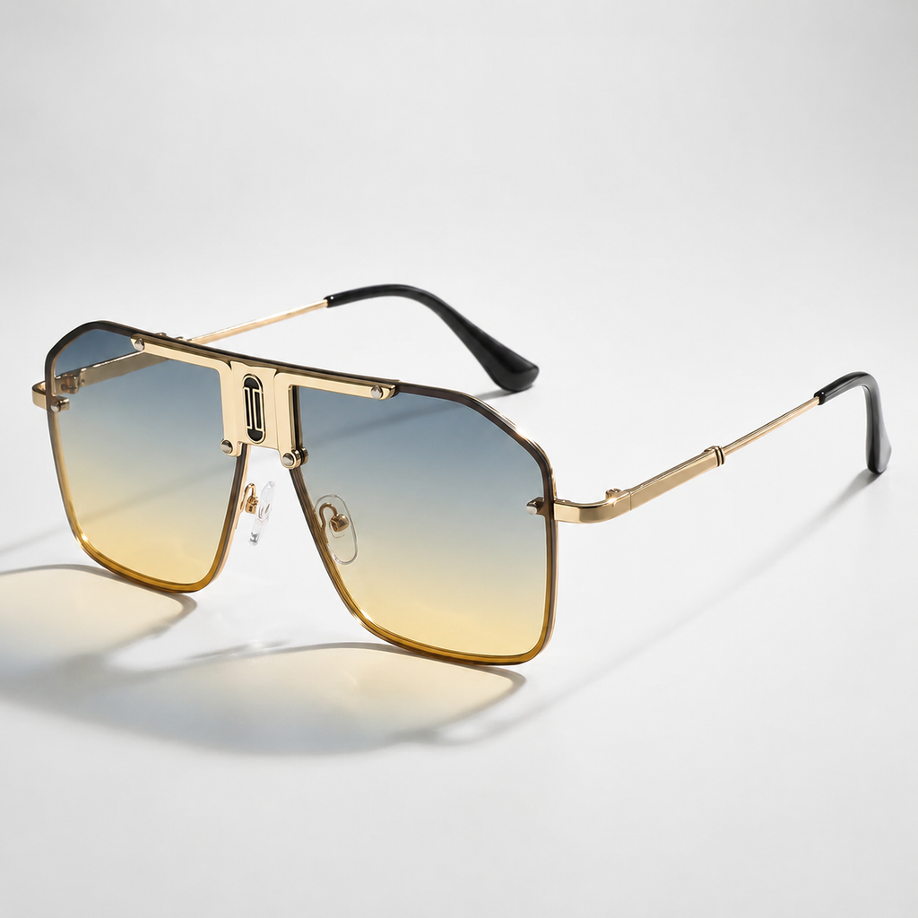 Miles Men’s Frameless UV400 Shield Sunglasses