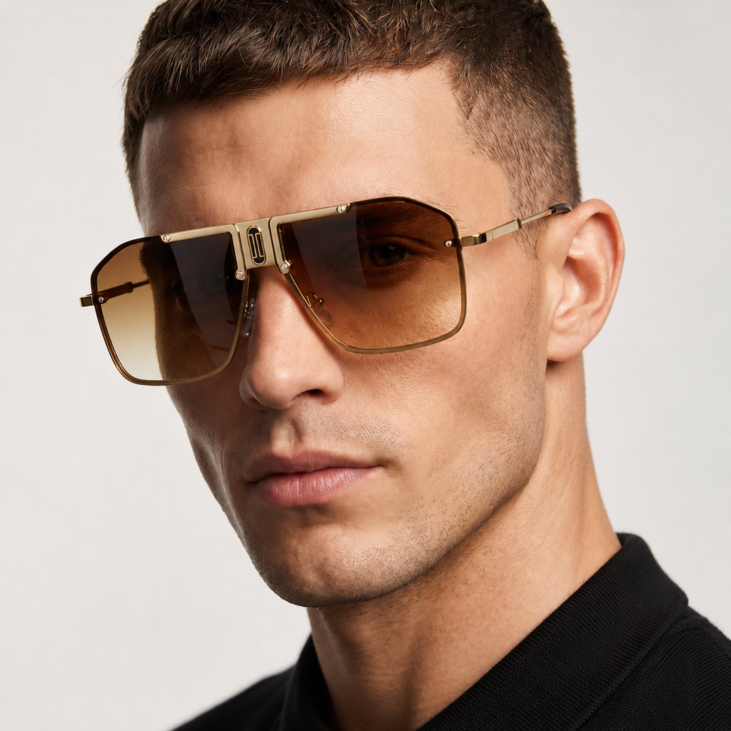 Miles Men’s Frameless UV400 Shield Sunglasses