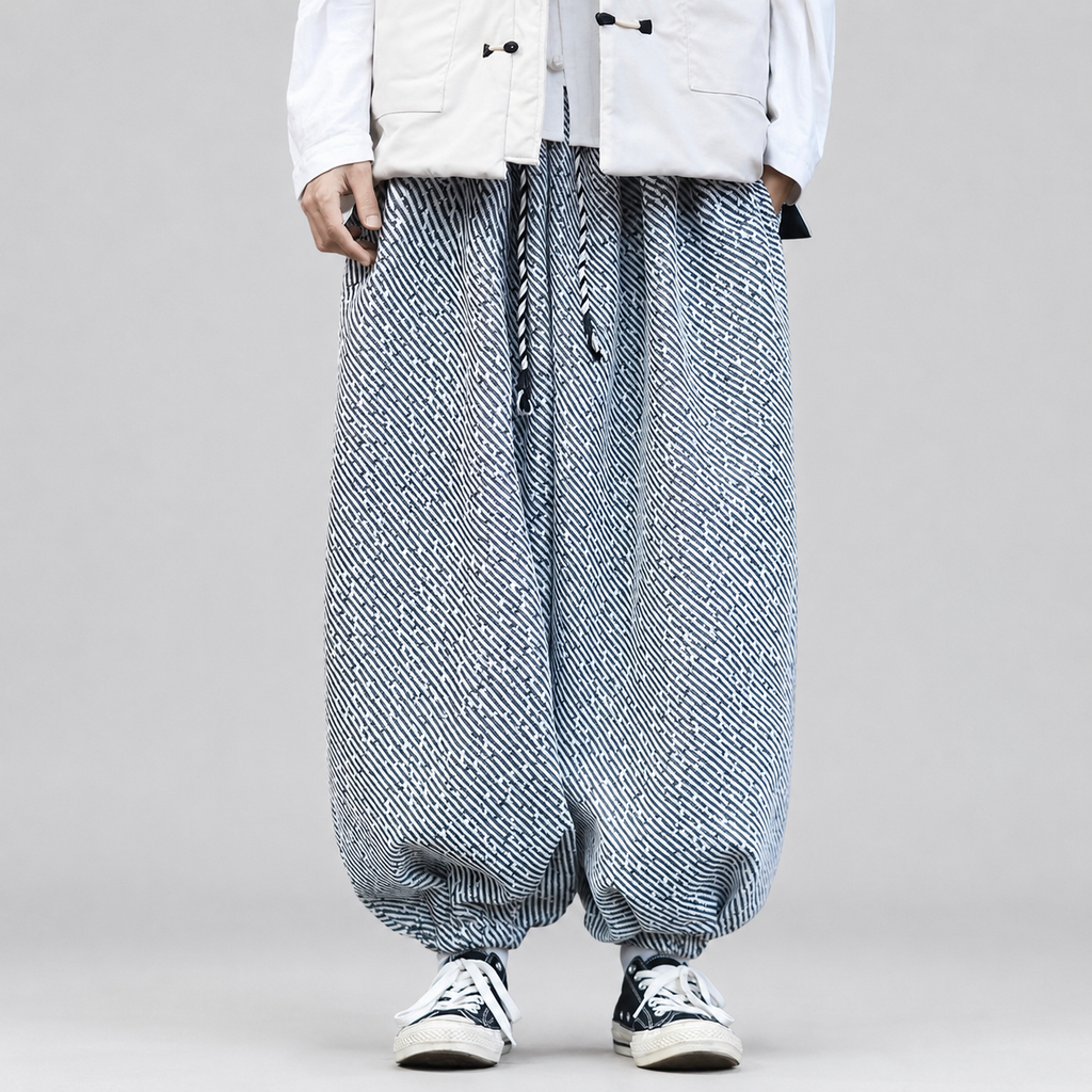 Miles Men’s Textured Balloon Harem Pants