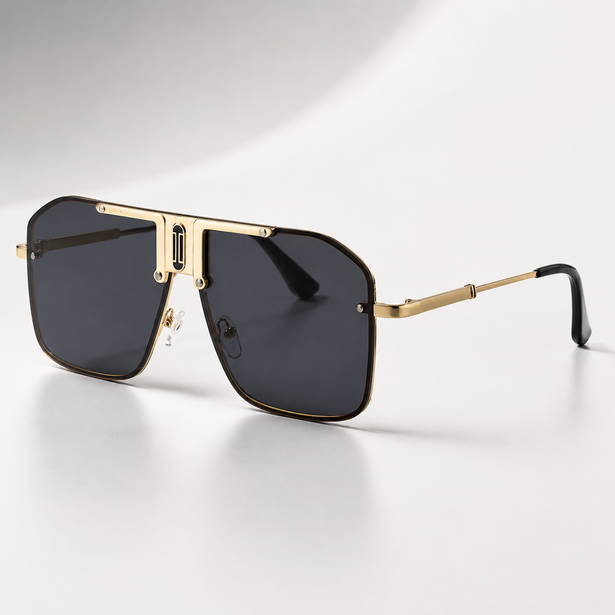 Miles Men’s Frameless UV400 Shield Sunglasses