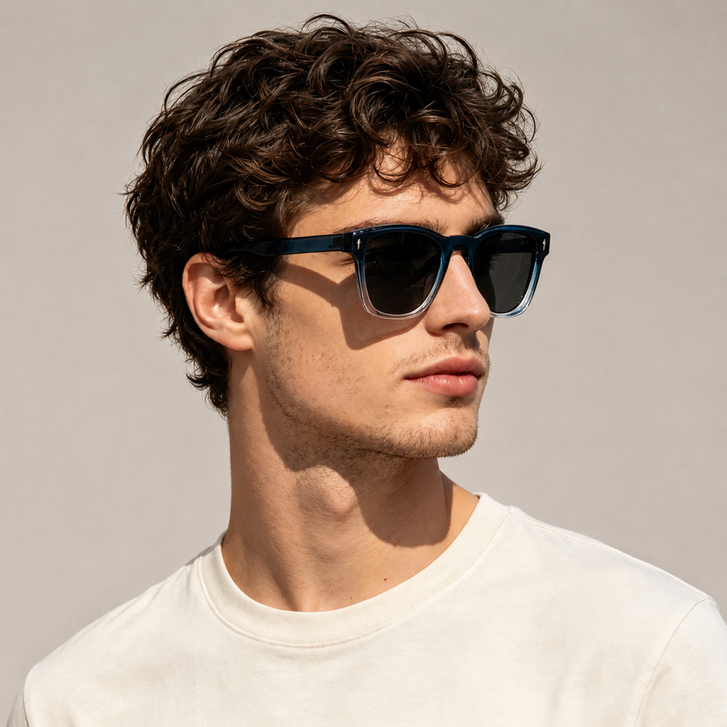 Nico Bold Square-Frame Sunglasses