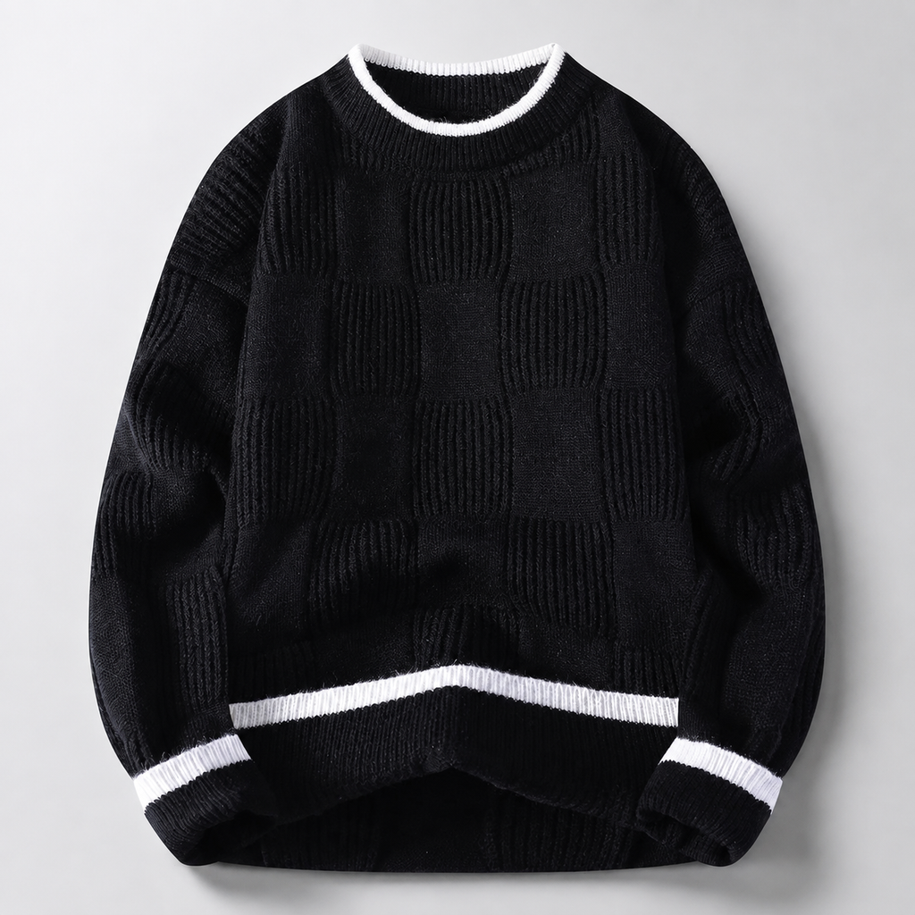 Nolan Men’s Textured Crewneck Knit Sweater