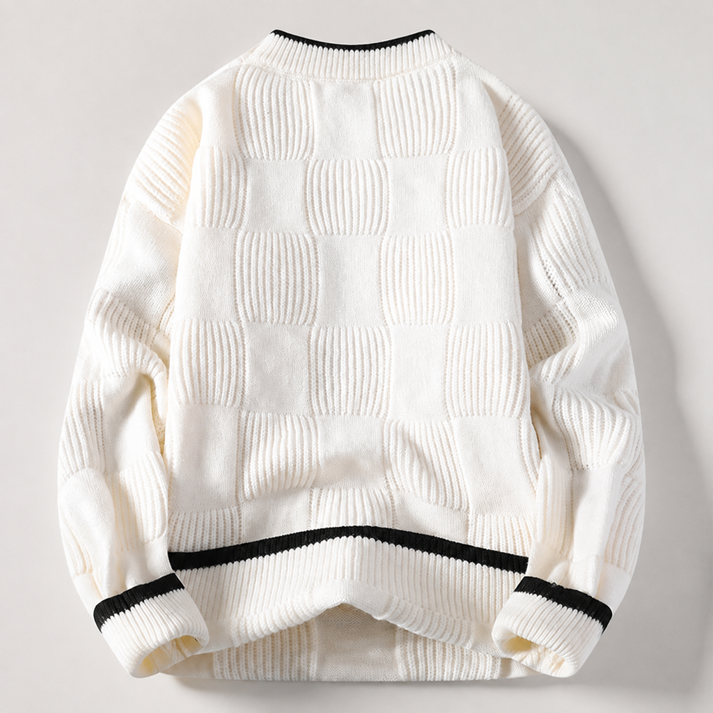 Nolan Men’s Textured Crewneck Knit Sweater