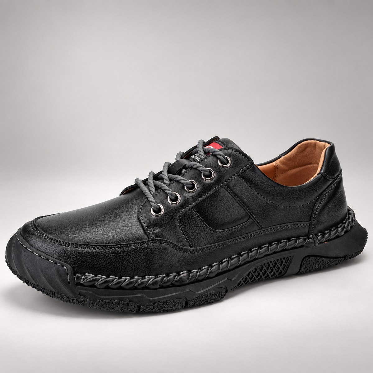 Nolan Men’s Leather-Look Lace-Up Casual Walking Shoes