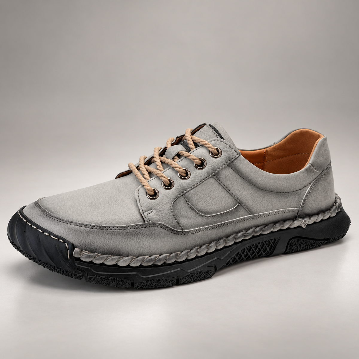 Nolan Men’s Leather-Look Lace-Up Casual Walking Shoes