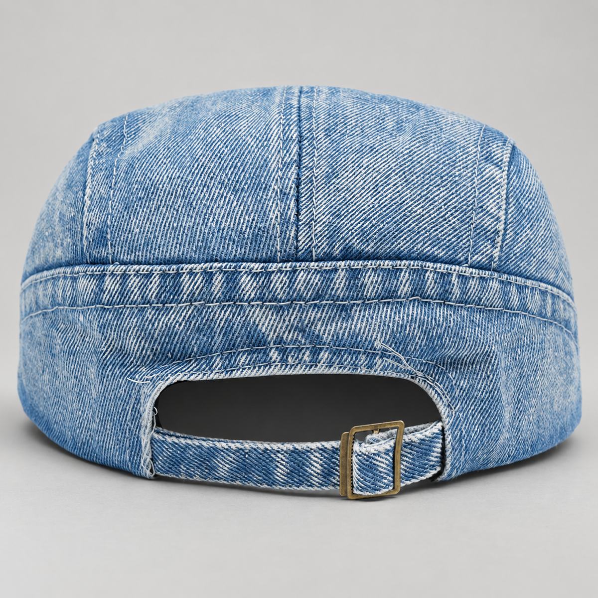 Octavian Men’s Distressed Denim Flat Cap
