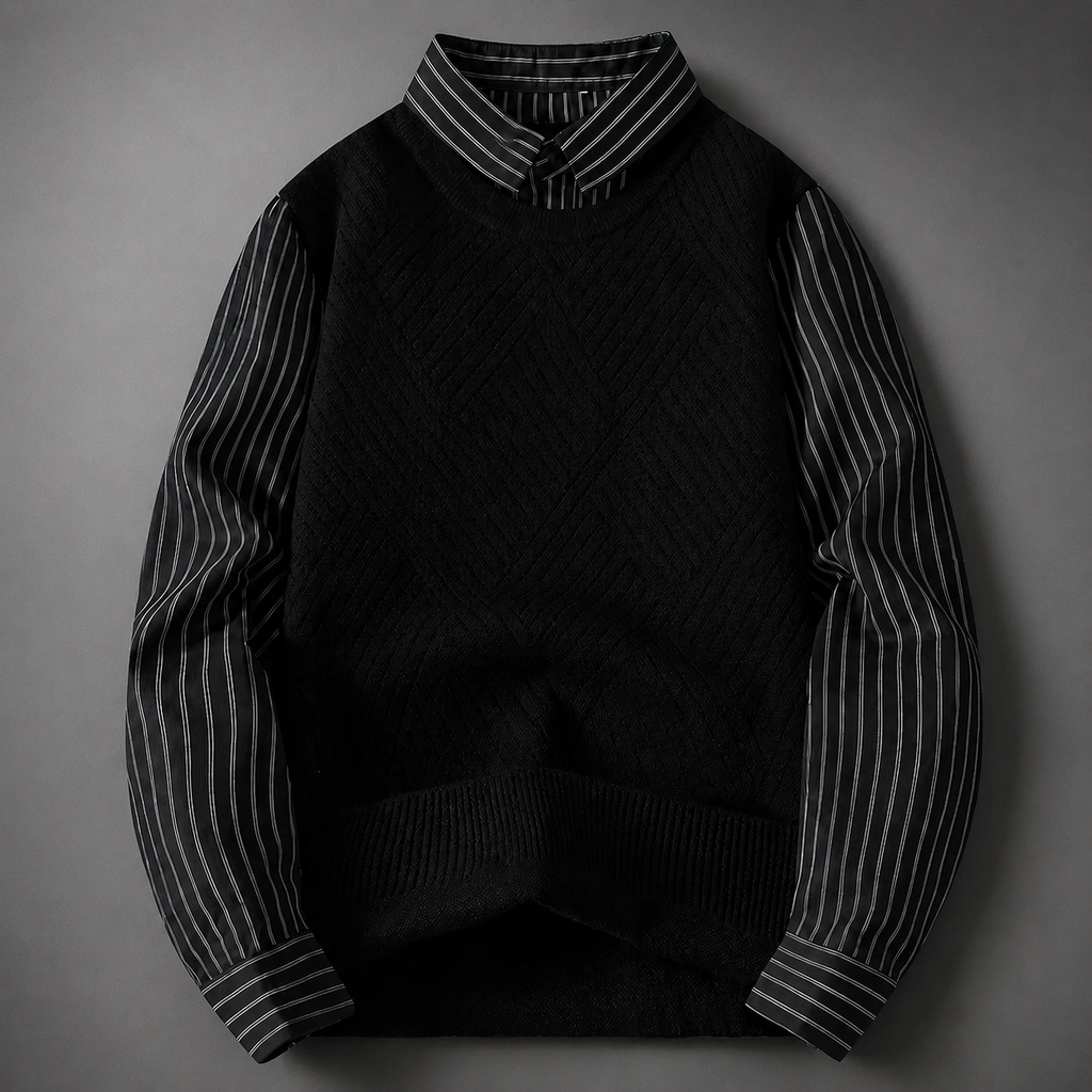 Oliver Knit Sweater – Men’s Casual Crew Neck Top