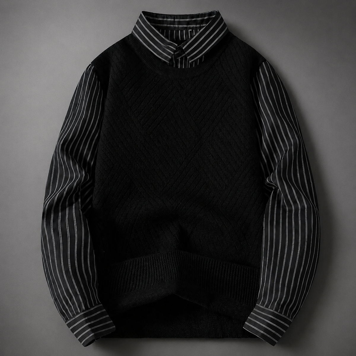 Oliver Knit Sweater – Men’s Casual Crew Neck Top