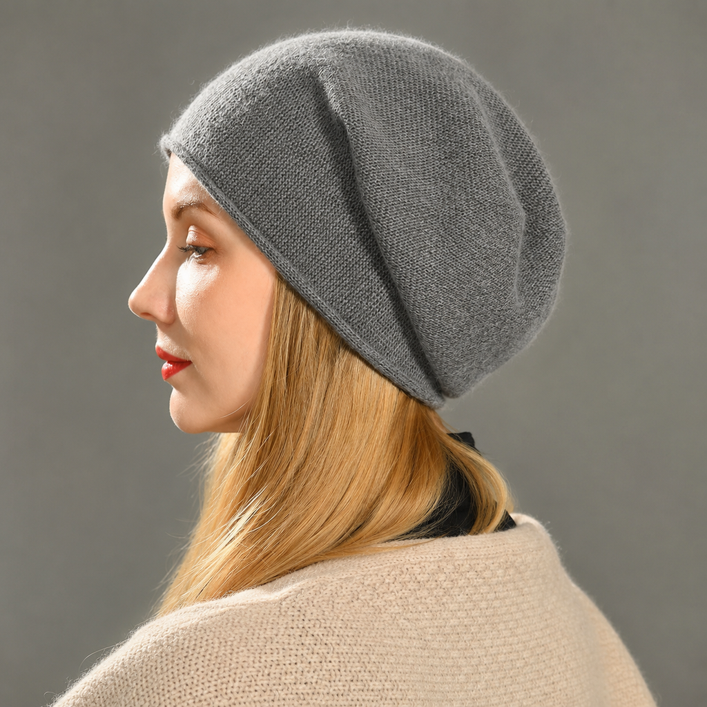 Olivia Cashmere Wool Knit Beanie