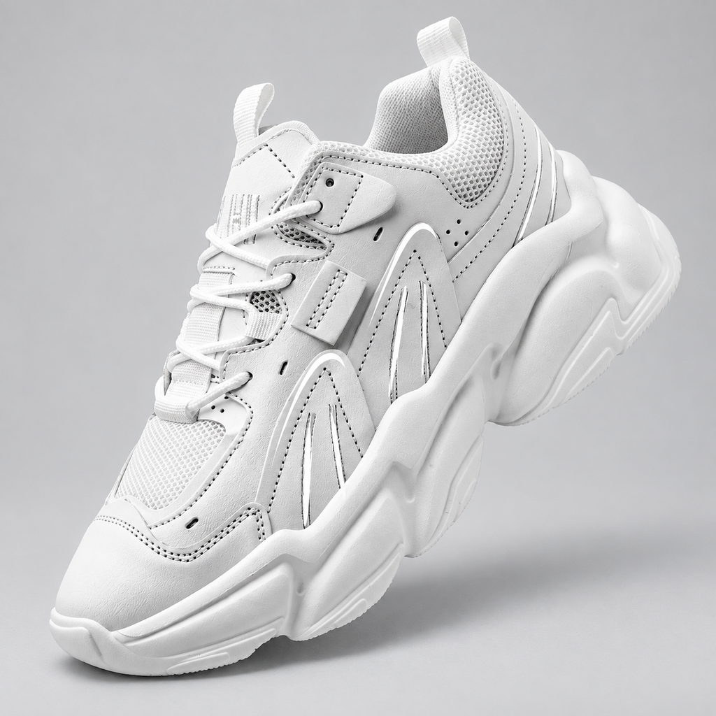Orlando Men’s Chunky Mesh Lace-Up Sneakers
