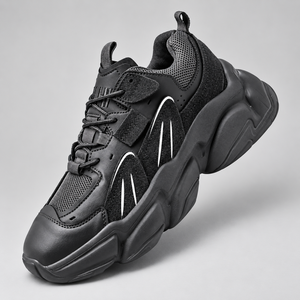 Orlando Men’s Chunky Mesh Lace-Up Sneakers