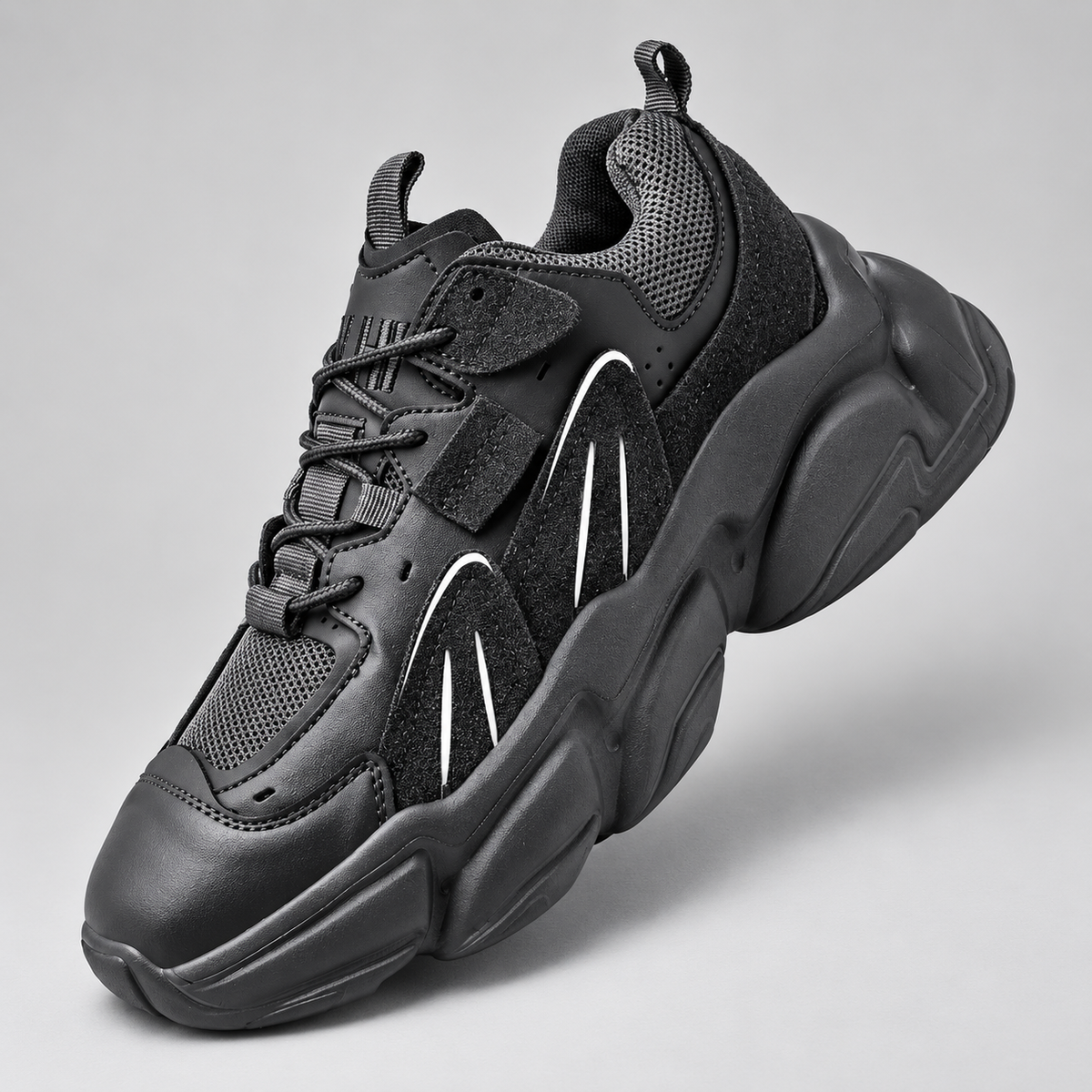 Orlando Men’s Chunky Mesh Lace-Up Sneakers