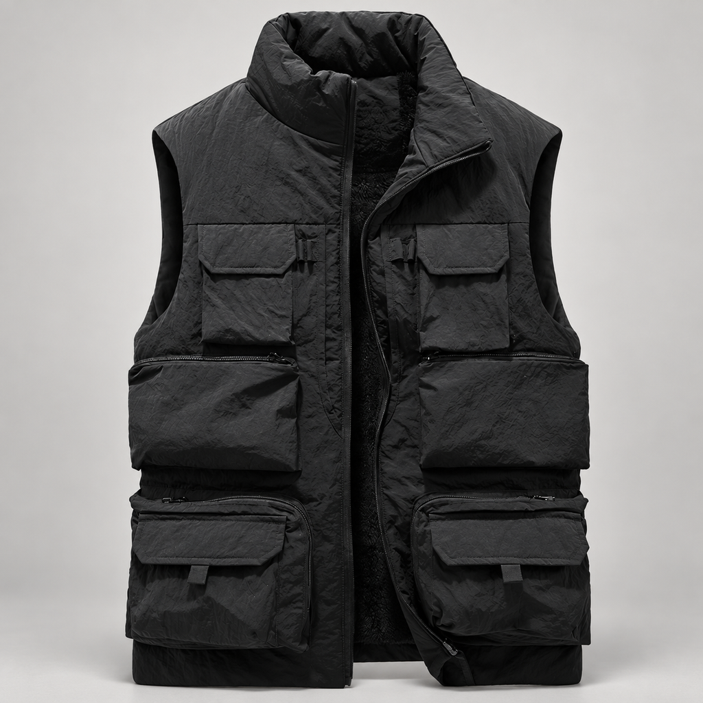 Orson Men’s Plush-Lined Multi-Pocket Utility Vest