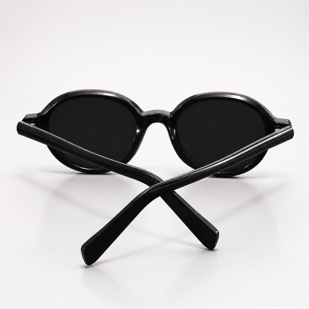 Oscar Retro Round-Frame Sunglasses